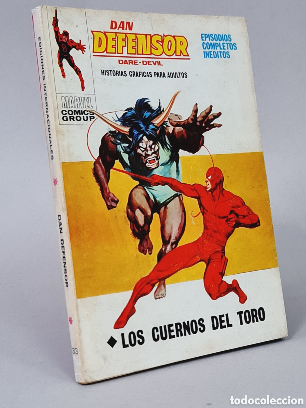 C&oacute;mics: DAN DEFENSOR 33 LOS CUERNOS DEL TORO NORMAL ESTADO TACO MARVEL EDICIONES VERTICE - Foto 1