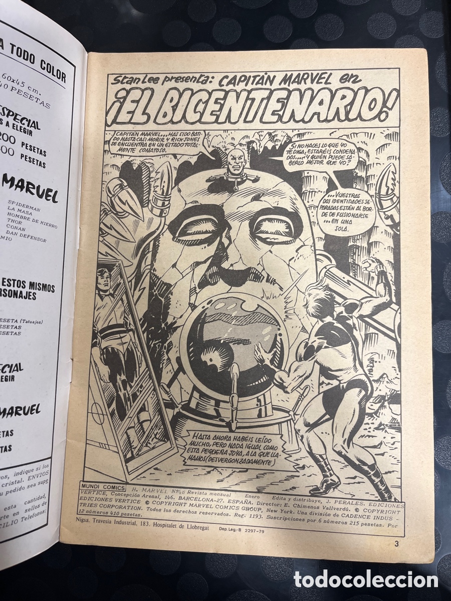 C&oacute;mics: H&Eacute;ROES MARVEL PRESENTA VOL.2 N.48 CAPIT&Aacute;N MARVEL : EL BICENTENARIO ( 1975/1980 ) - Foto 3