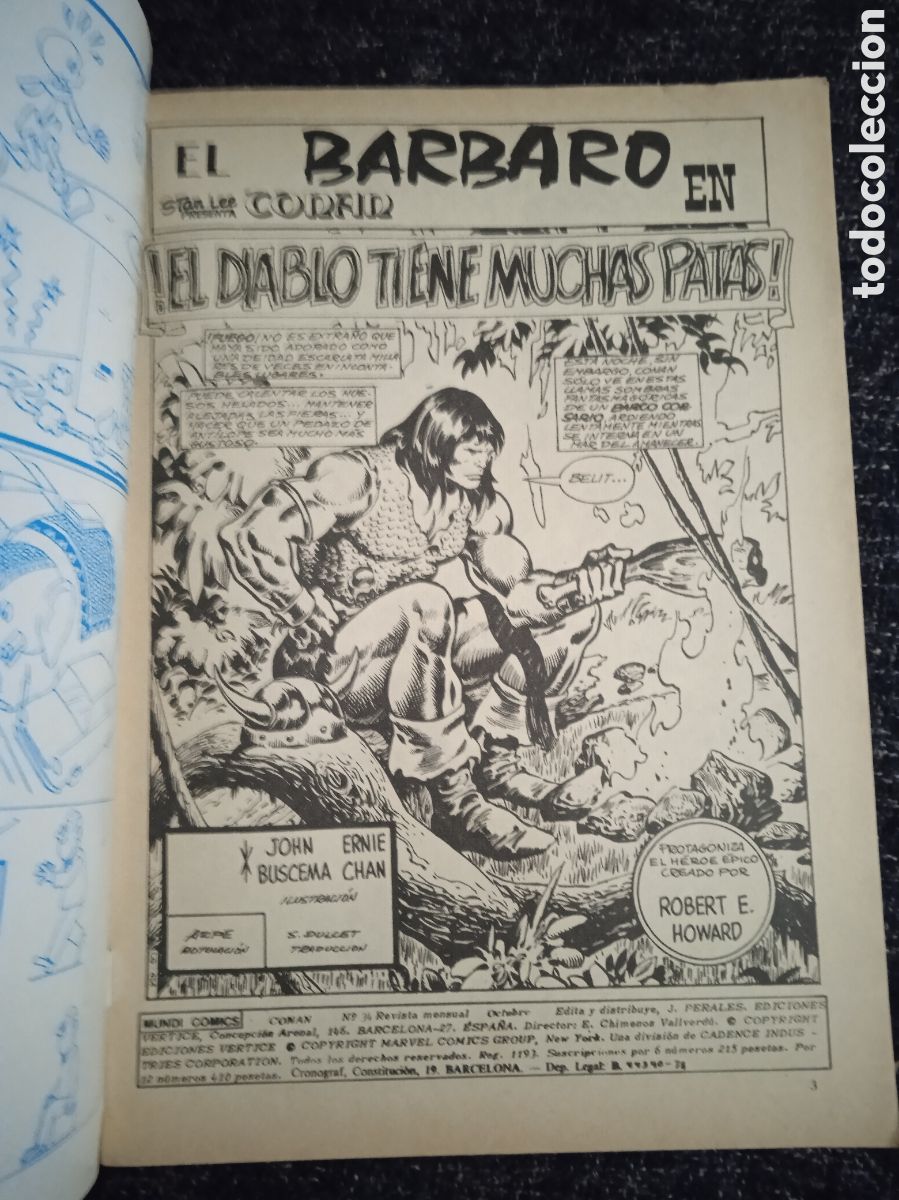 C&oacute;mics: CONAN VOLUMEN 2 N&ordm; 34 ( VERTICE ) - Foto 2