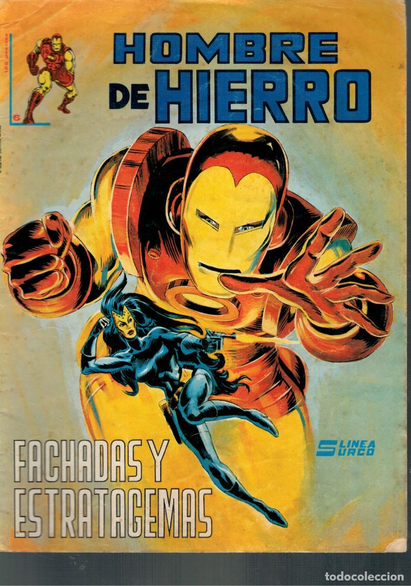 C&oacute;mics: HOMBRE DE HIERRO. LOTE DE 6 N&Uacute;MEROS (DE 7). LINEA SURCO. - Foto 2