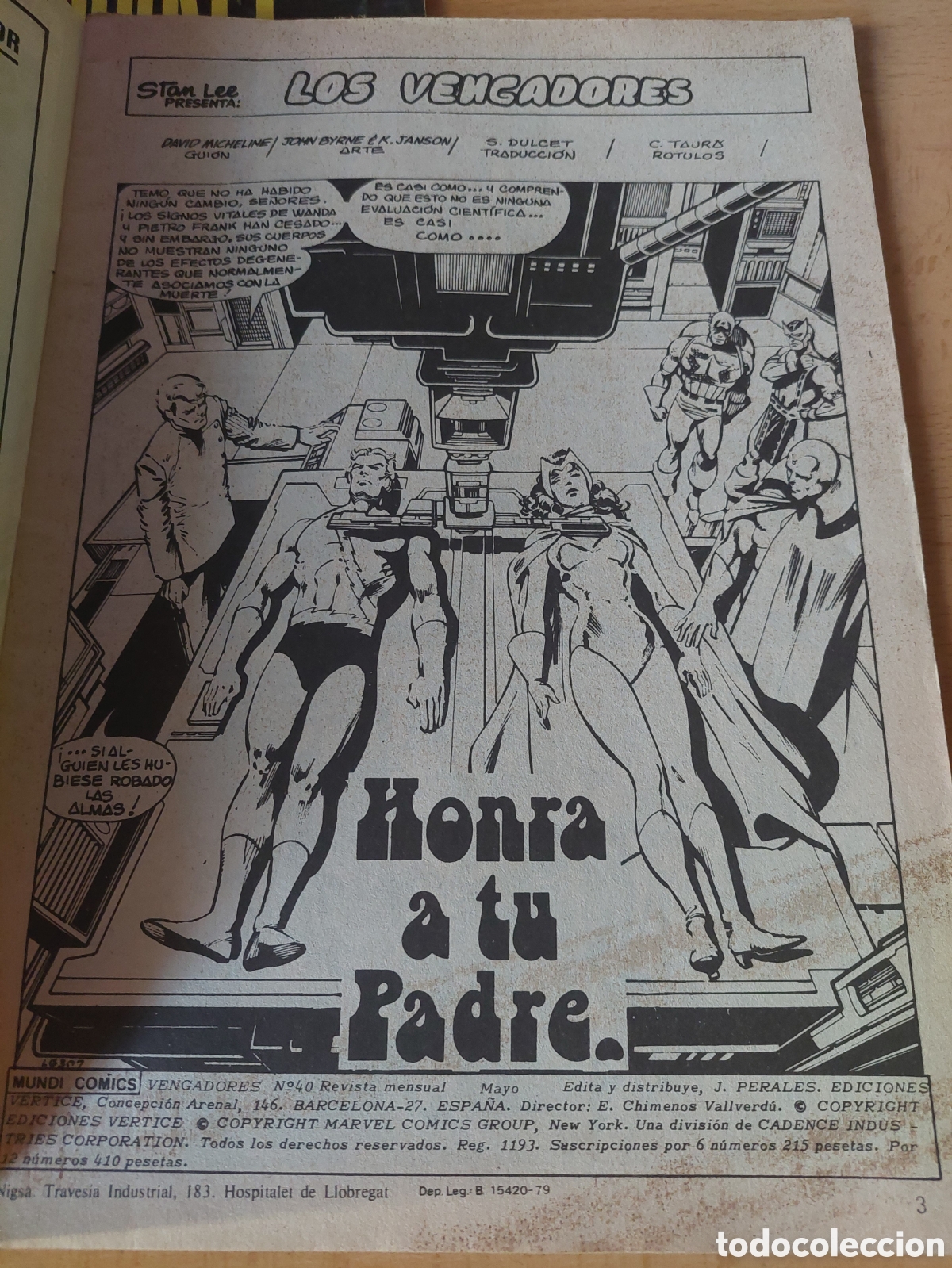 C&oacute;mics: Comics LOS VENGADORES Ediciones Vertice N&uacute;meros 40 y 44 V2 - Foto 4