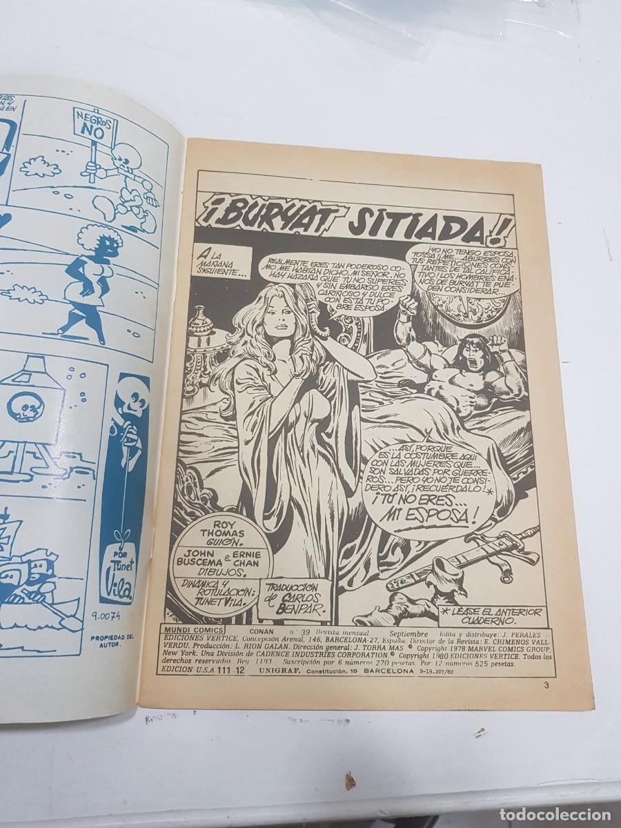 C&oacute;mics: Comic Conan el barbaro Vol 2 N&ordm; 39 Mundi comics vertice - Foto 2