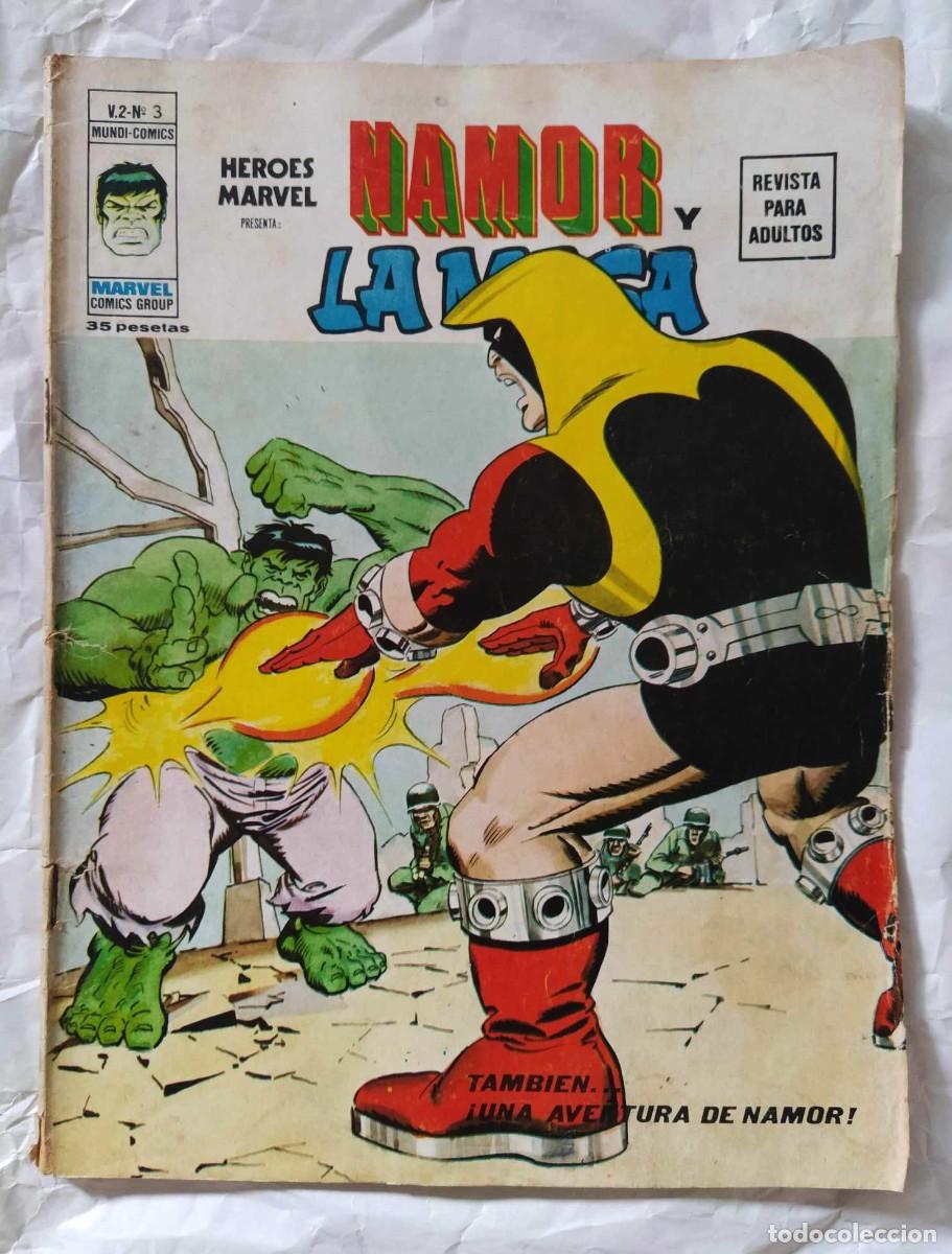 Comics: HÉROES MARVEL VOL.2 Nº 3 - NAMOR & LA MASA ~ MARVEL/VÉRTICE (1975) **DIFÍCIL**