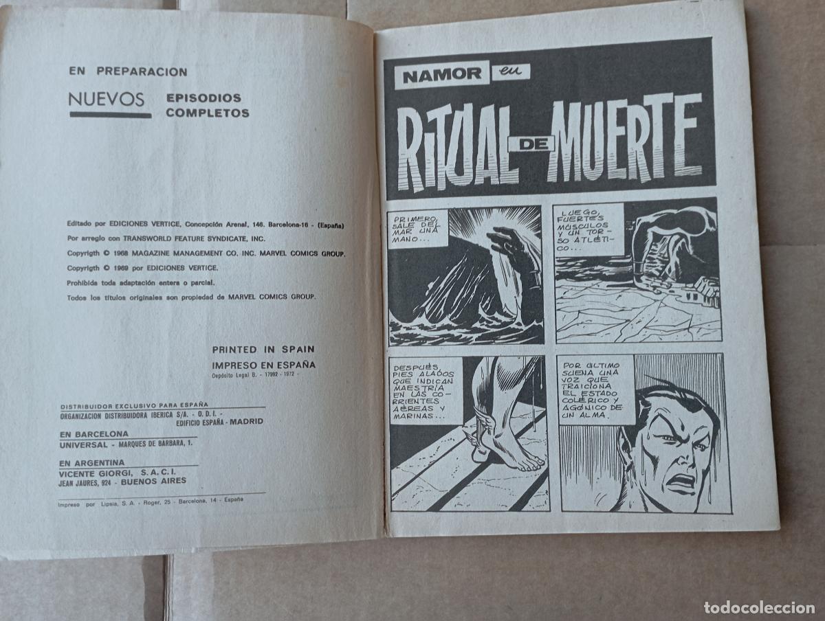C&oacute;mics: NAMOR SUB-MARINER V&Eacute;RTICE - RITUAL DE MUERTE - Foto 12