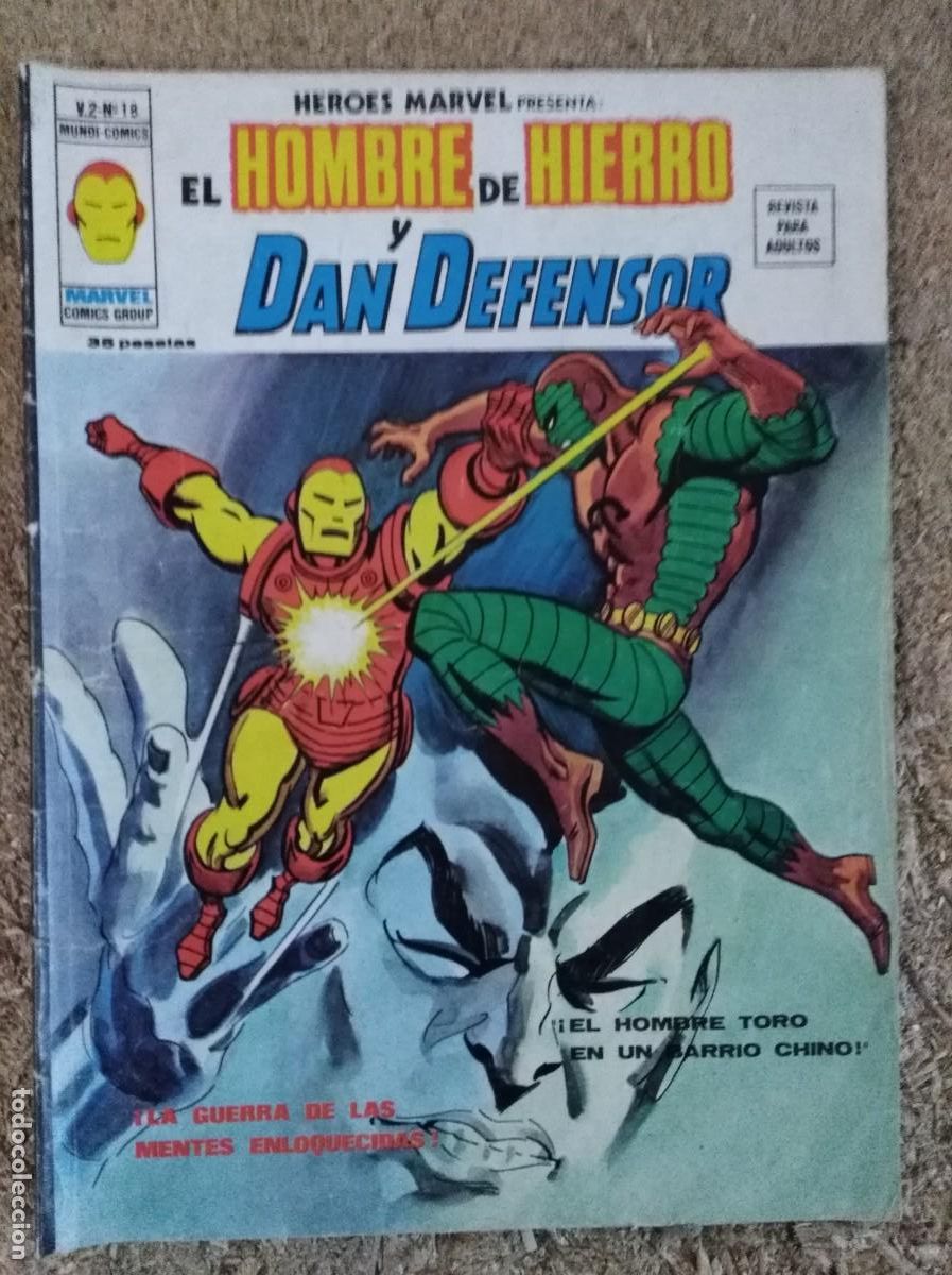 C&oacute;mics: Heroes Marvel 18 Vol. 2 El Hombre De Hierro y Dan Defensor.Vertice - Foto 1