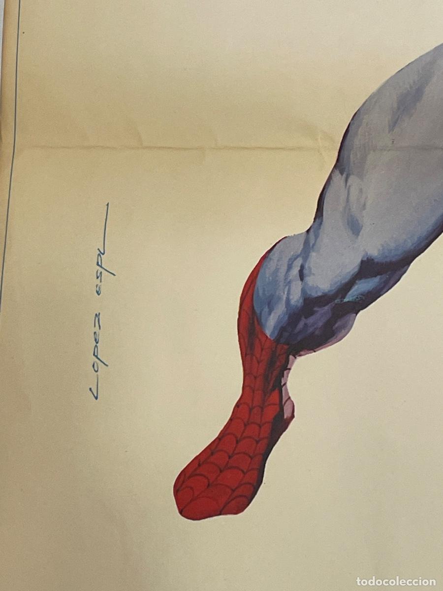 C&oacute;mics: P&oacute;ster Spiderman Ediciones V&eacute;rtice 1972 - L&oacute;pez Esp&iacute; - Original - Foto 2