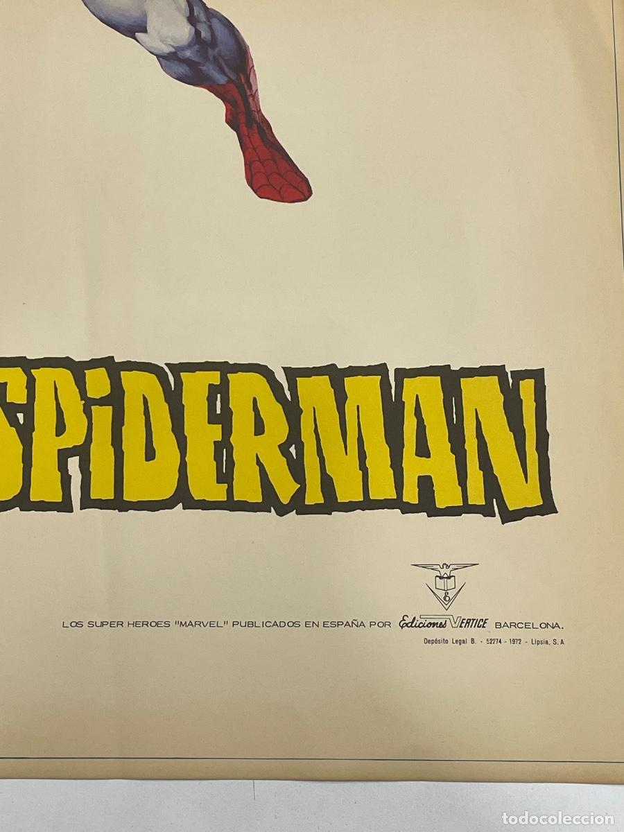 C&oacute;mics: P&oacute;ster Spiderman Ediciones V&eacute;rtice 1972 - L&oacute;pez Esp&iacute; - Original - Foto 3