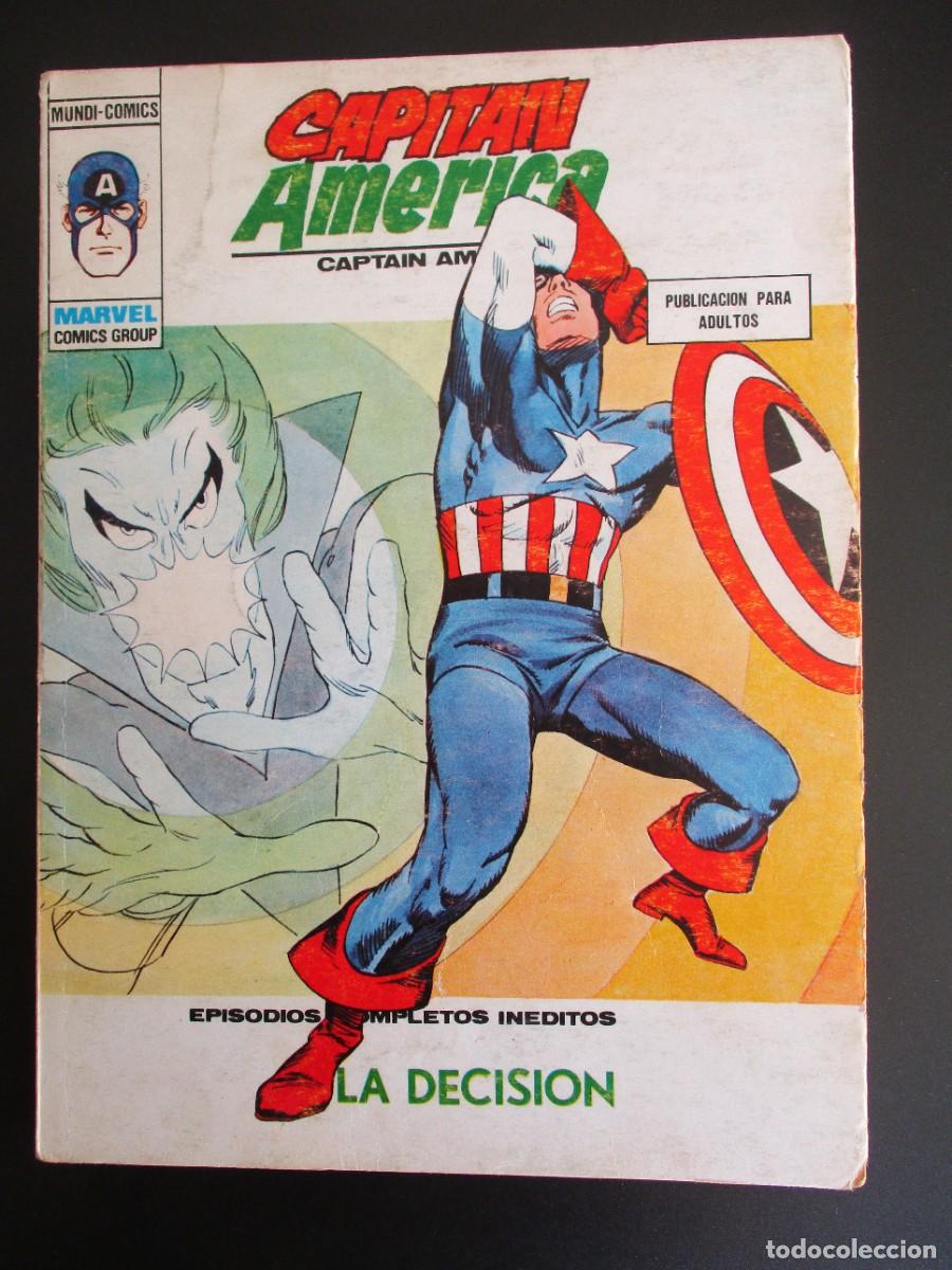 C&oacute;mics: CAPITAN AMERICA (1969, VERTICE) 36 &middot; IX-1972 &middot; LA DECISION - Foto 1