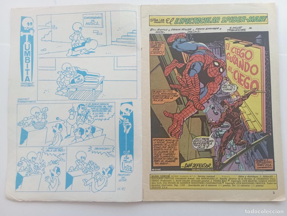 C&oacute;mics: PETER PARKER SPIDERMAN VOL. 1 N&ordm; 14 - V&Eacute;RTICE - Foto 2