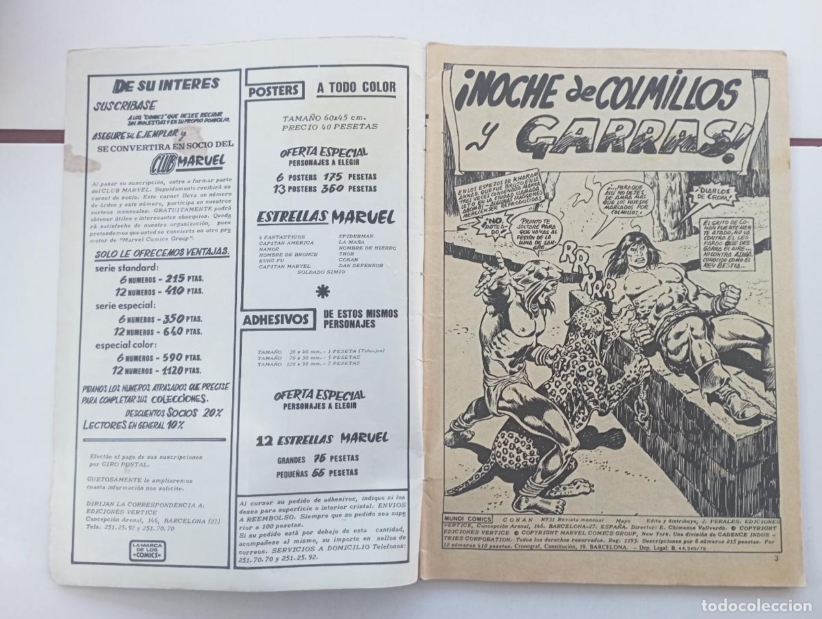 C&oacute;mics: CONAN EL B&Aacute;RBARO VOL. 2 N&ordm; 31 - EDI. V&Eacute;RTICE - Foto 2