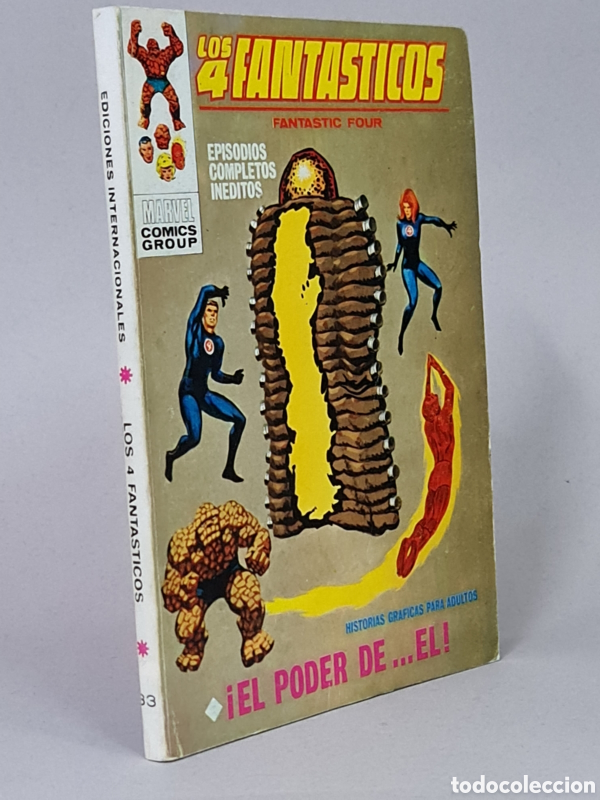 C&oacute;mics: CASI EXCELENTE ESTADO LOS 4 FANT&Aacute;STICOS 33 EL PODER DE EL TACO COMICS MARVEL VERTICE - Foto 1