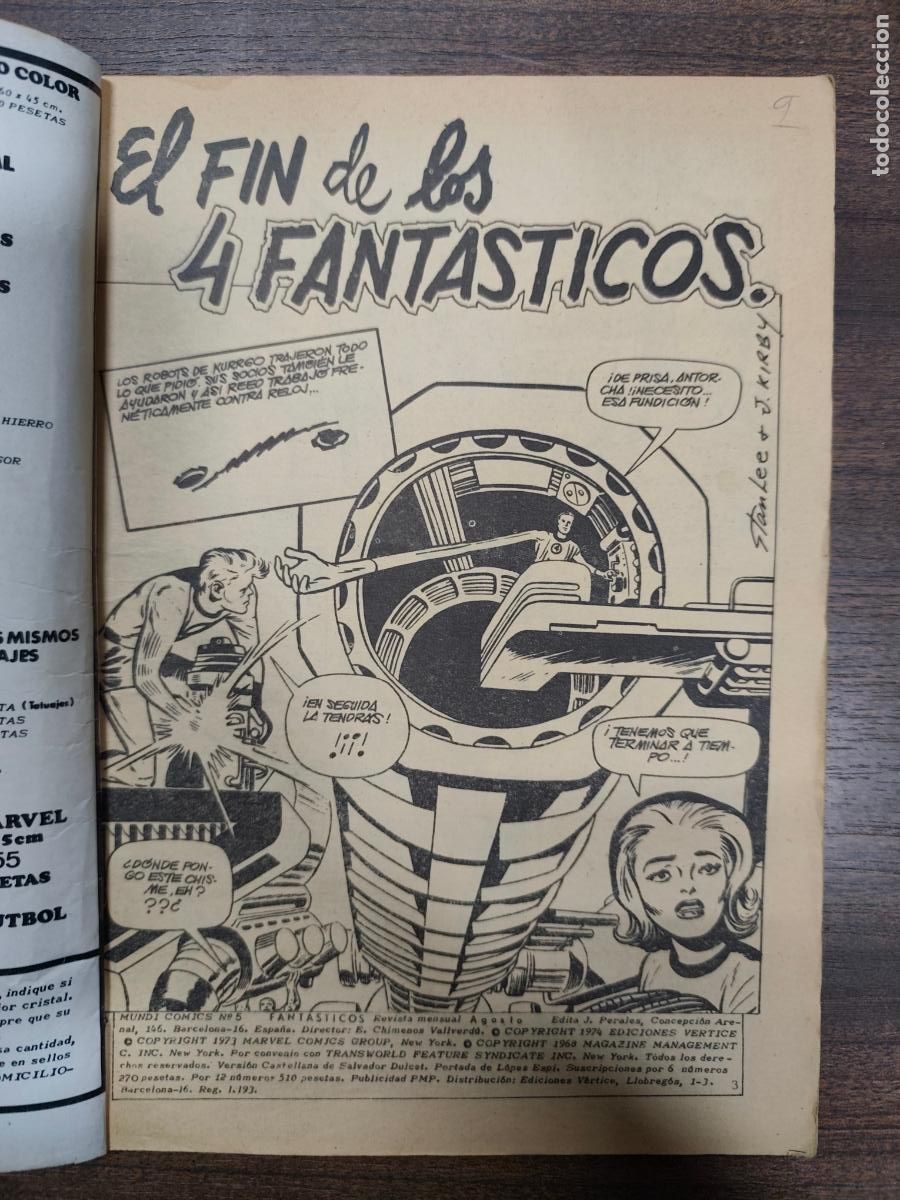 C&oacute;mics: LOS 4 FANTASTICOS N&ordm;5, MUNDI COMICS. EL PODER DEL CONSTRUCTOR DE MARIONETAS. - Foto 2