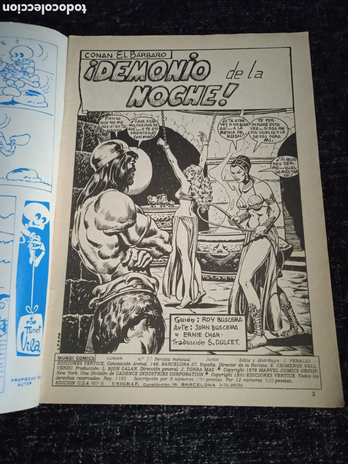 C&oacute;mics: CONAN VOLUMEN 2 N&ordm; 37 ( VERTICE ) - Foto 2