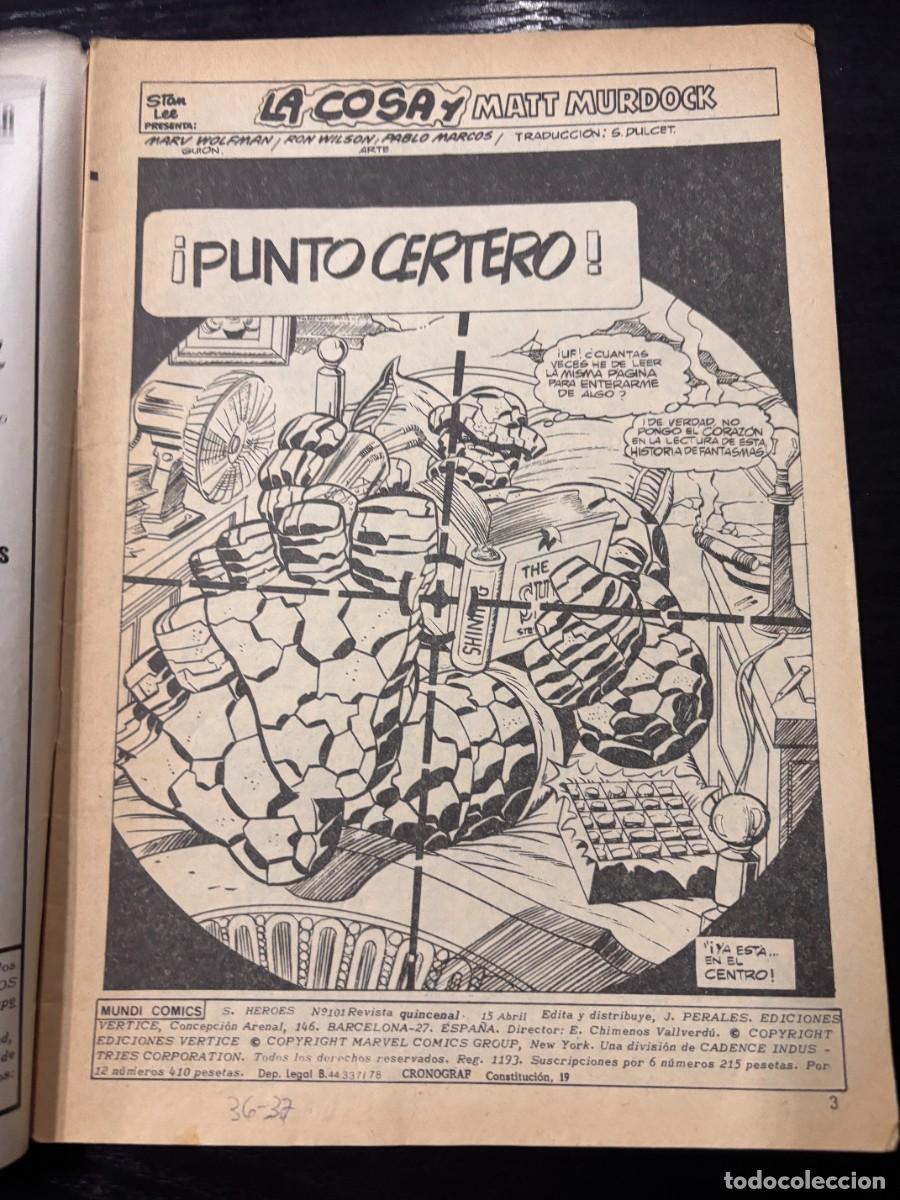 C&oacute;mics: LA COSA Y DAN DEFENSOR. VOL. 2. N&ordm; 101.- &iexcl;PINTO CERTERO! ED. VERTICE - Foto 2