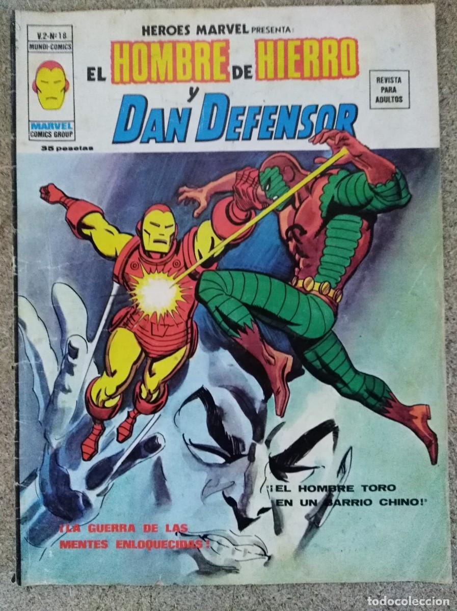 C&oacute;mics: Heroes Marvel 18 Vol. 2.El Hombre de Hierro y Dan Defensor.Vertice - Foto 1
