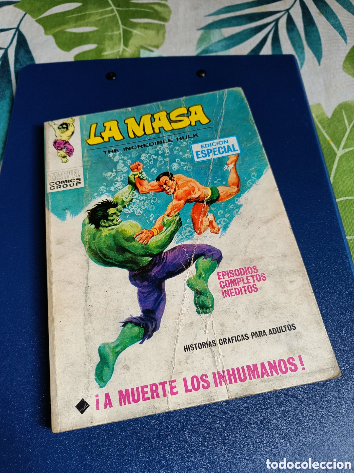 C&oacute;mics: LA MASA-MARVEL TACO N&deg;8.EDICIONES V&Eacute;RTICE A&Ntilde;OS 70 - Foto 1