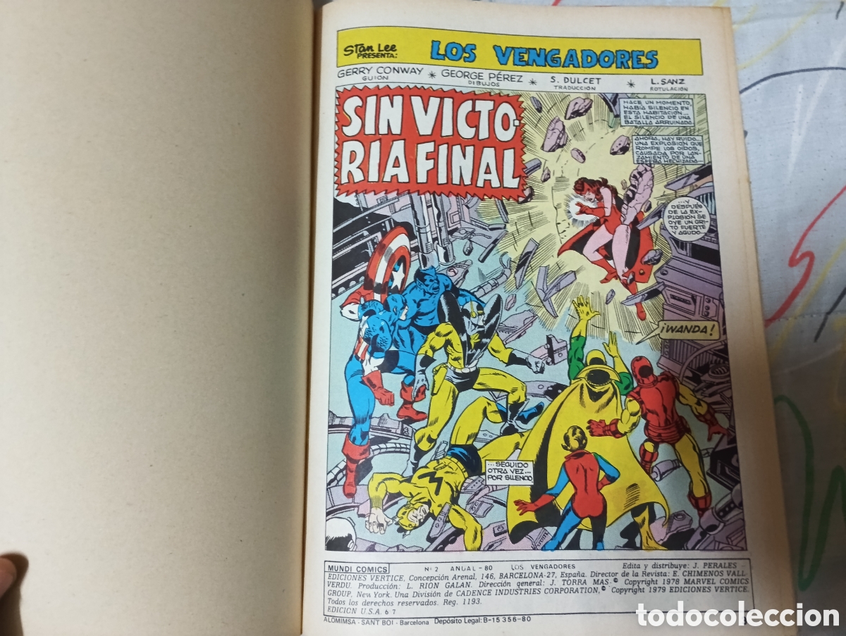 C&oacute;mics: LOS VENGADORES ANUAL 80 (V&eacute;rtice) - Foto 7