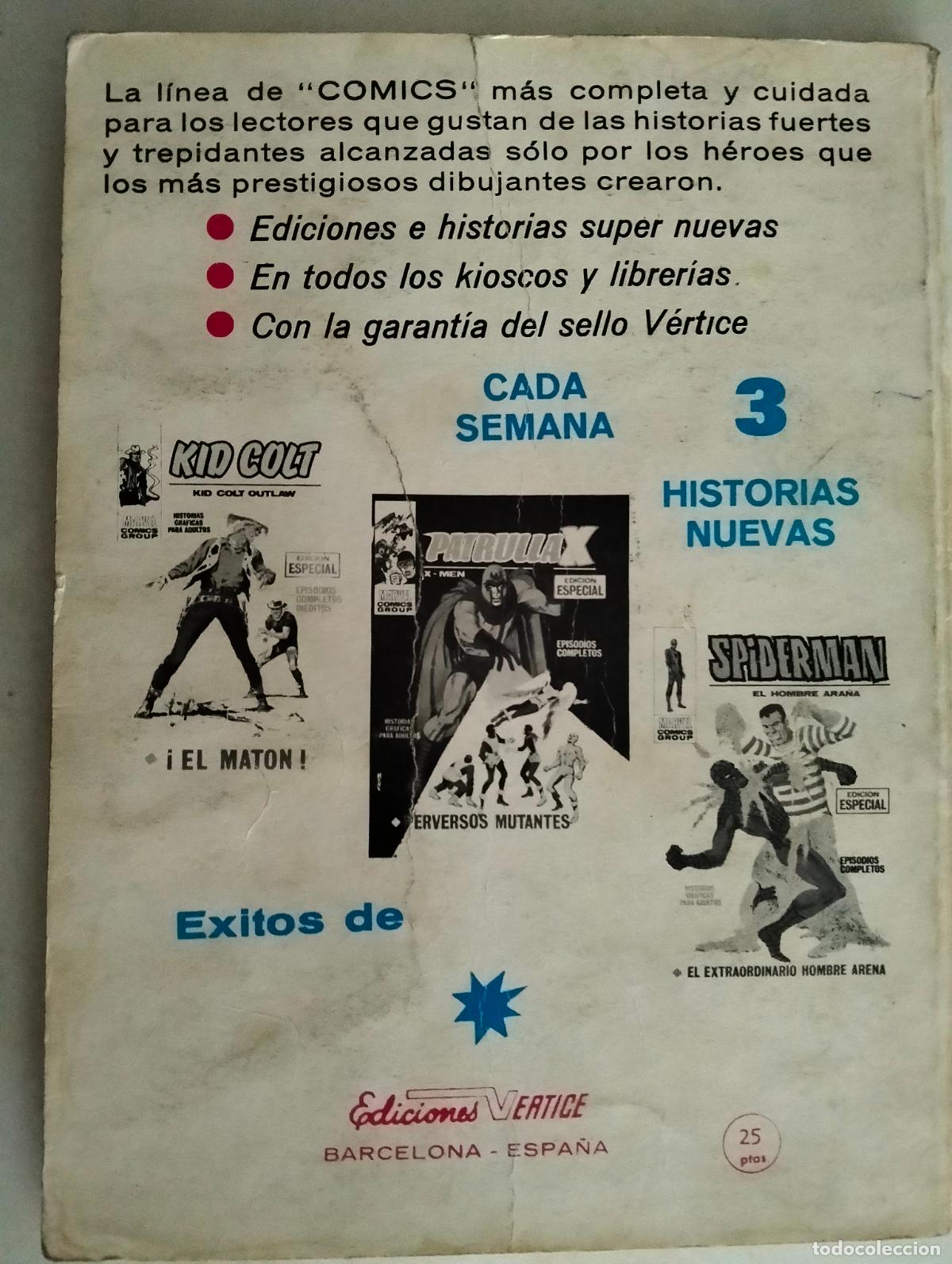 C&oacute;mics: 2 PISTOLAS KID N&ordm; 10, EDICIONES VERTICE, A&Ntilde;O 1971 - Foto 3