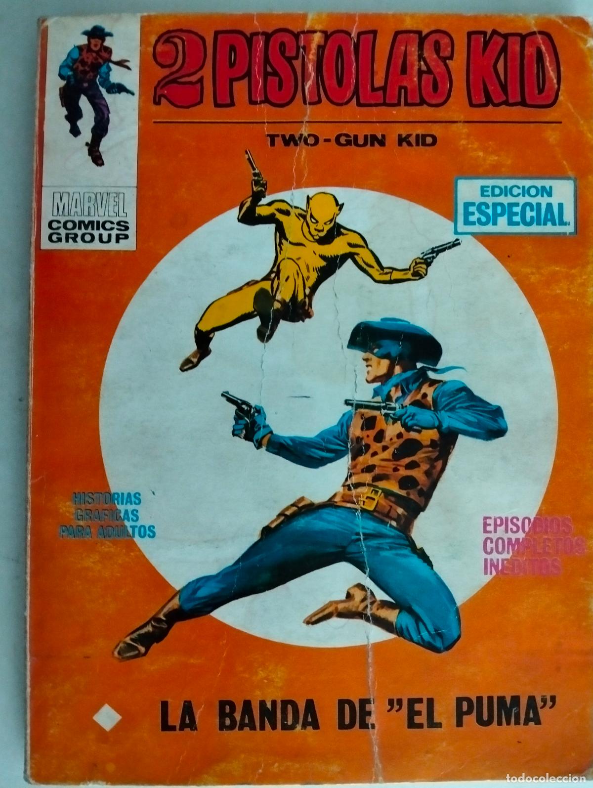 C&oacute;mics: 2 PISTOLAS KID N&ordm; 10, EDICIONES VERTICE, A&Ntilde;O 1971 - Foto 1