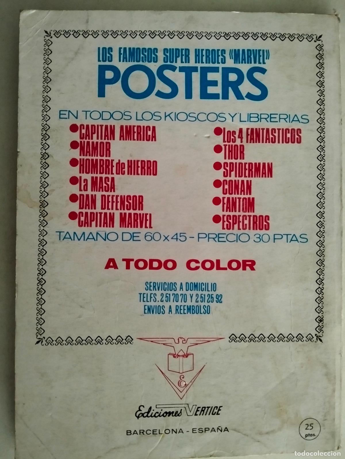 C&oacute;mics: LOS 4 FANTASTICOS, N&ordm; 48 EDICIONES VERTICE, A&Ntilde;O 1972 - Foto 3