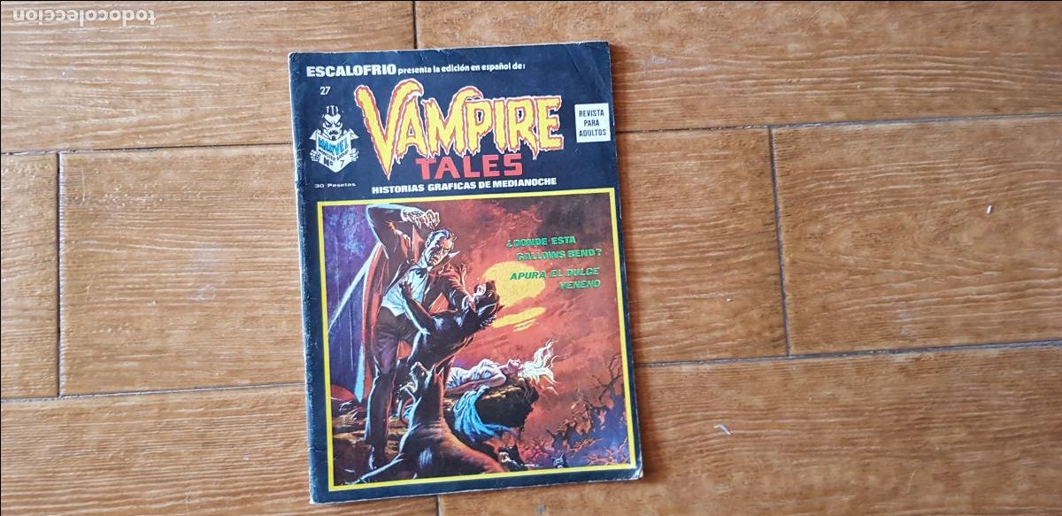 C&oacute;mics: ESCALOFRIO N&ordm; 27 VAMPIRE TALES MONSTER GROUP EDICIONES VERTICE. - Foto 1