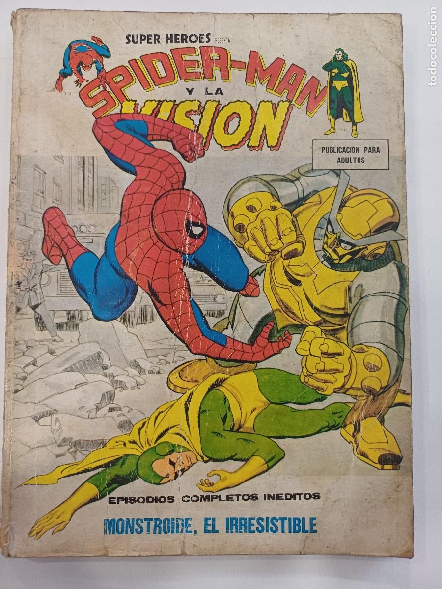 C&oacute;mics: SUPER HEROES/SPIDER-MAN Y LA VISION/VERTICE N&ordm;10. - Foto 1