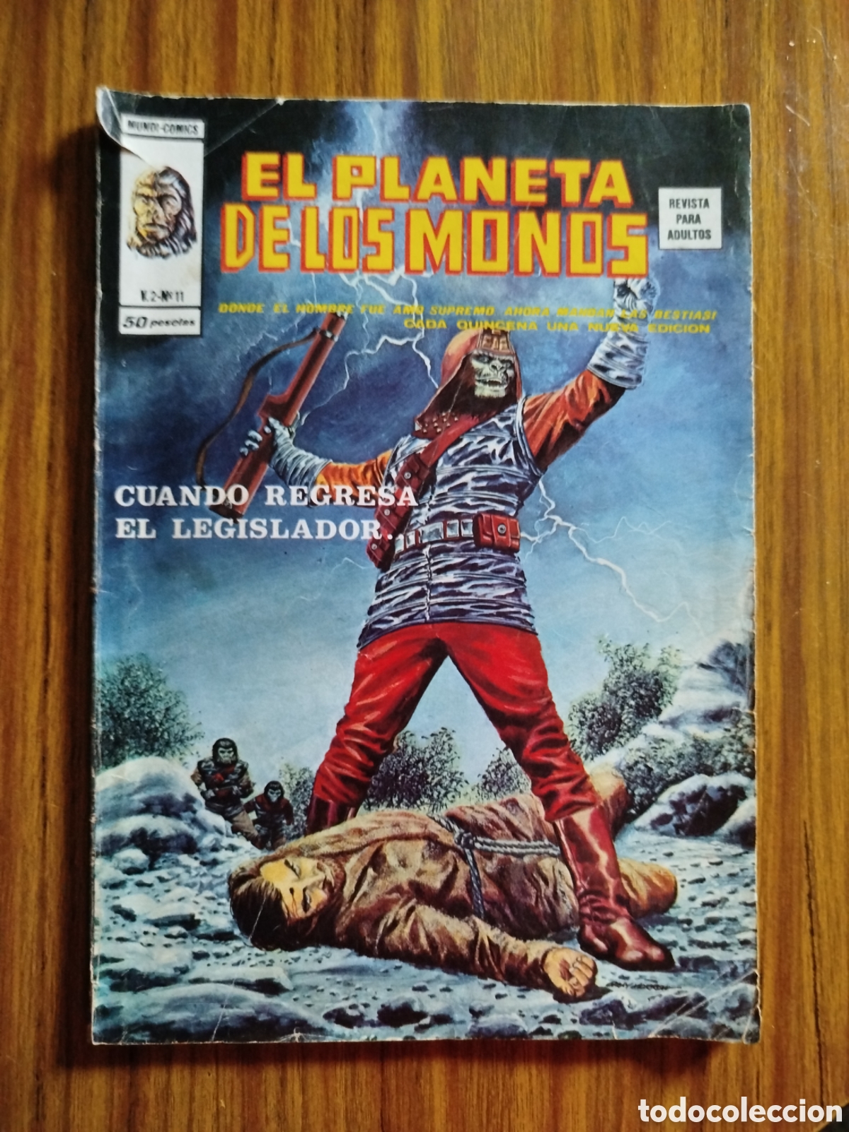 C&oacute;mics: El planeta de los simios. Vol. 2-N&deg; 11. El planeta de los monos. Ediciones V&eacute;rtice. - Foto 1