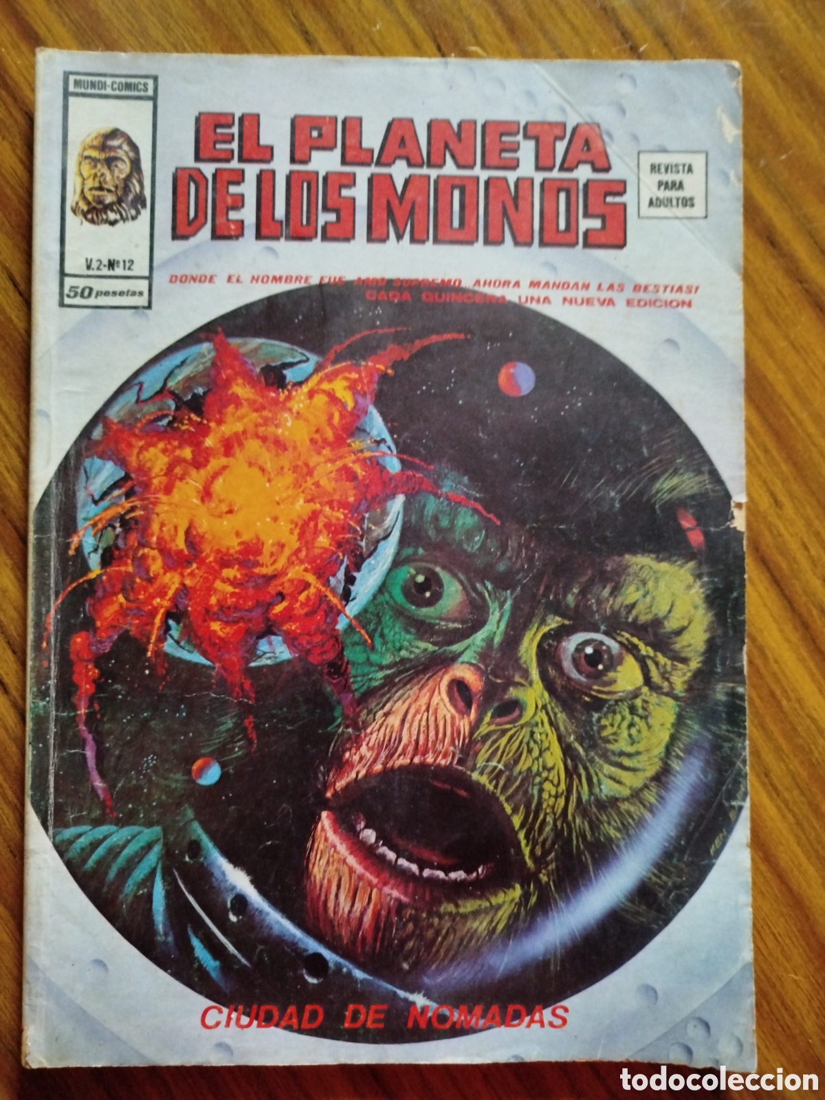 C&oacute;mics: El planeta de los simios. Vol.2-N&deg; 12. El planeta de los monos. Ediciones V&eacute;rtice. - Foto 1
