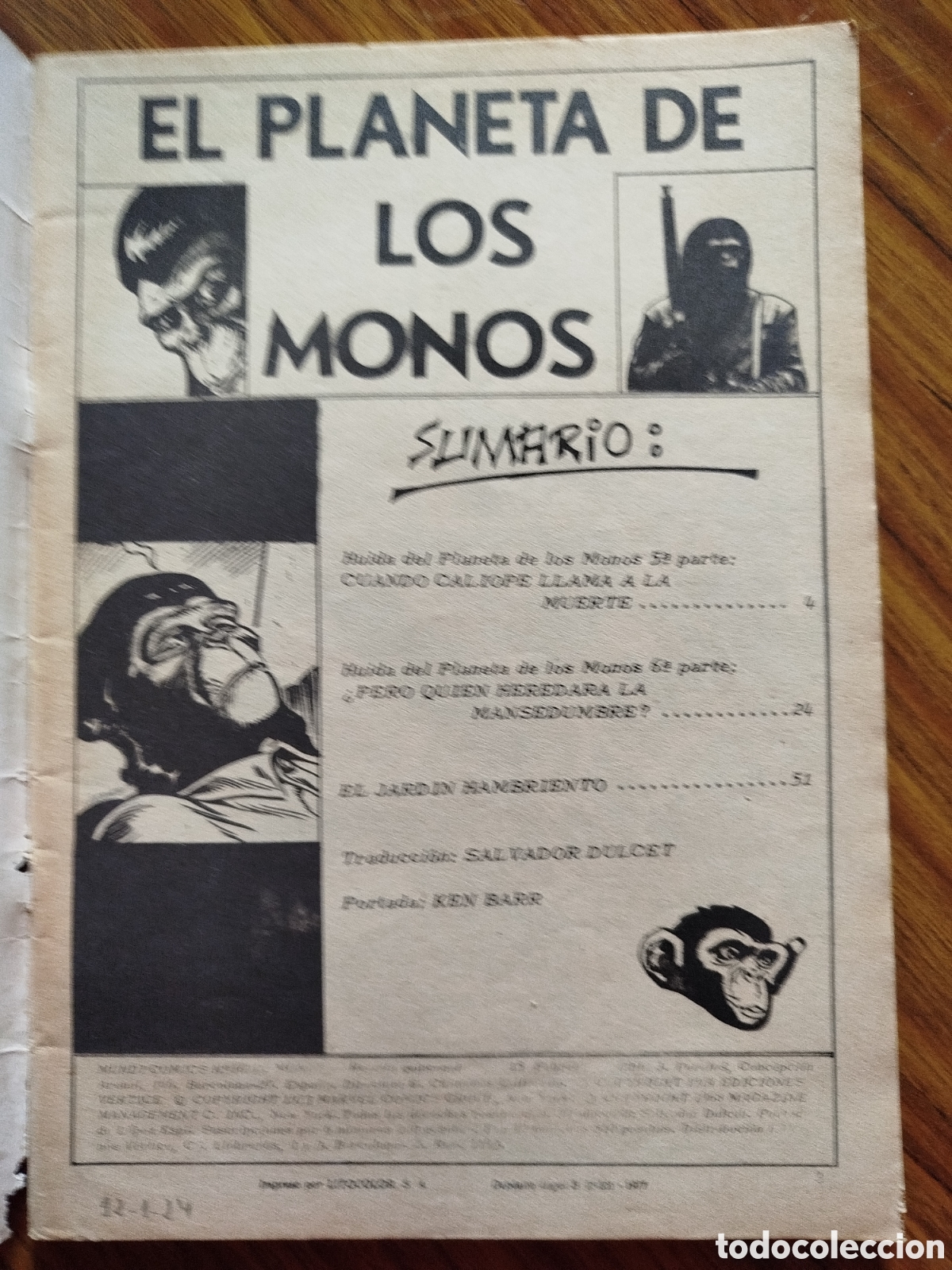 C&oacute;mics: El planeta de los simios. Vol.2-N&deg; 16. El planeta de los monos. Ediciones V&eacute;rtice. - Foto 2