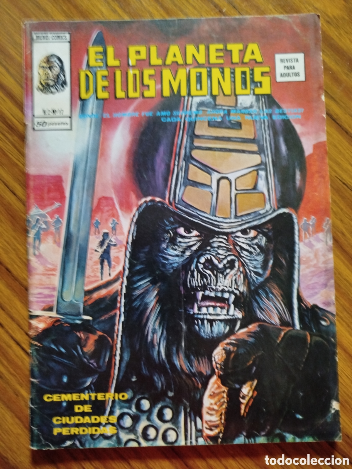 C&oacute;mics: El planeta de los simios. Vol.2-N&deg; 17. Ediciones V&eacute;rtice. - Foto 1