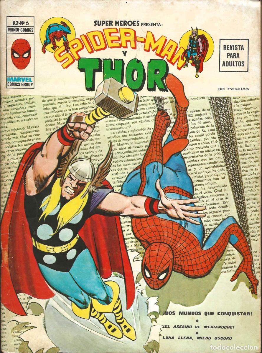 C&oacute;mics: SUPER HEROES -- N&ordm; 6 SPIDERMAN Y THOR - Foto 1