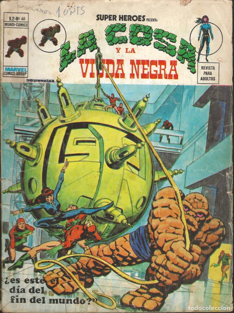 C&oacute;mics: SUPER HEROES -- N&ordm; 46 LA COSA Y LA VIUDA NEGRA - Foto 1