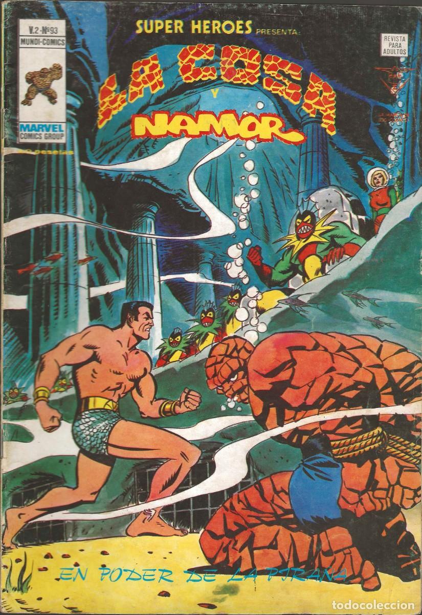 C&oacute;mics: SUPER HEROES -- N&ordm;93 LA COSA Y NAMOR - Foto 1