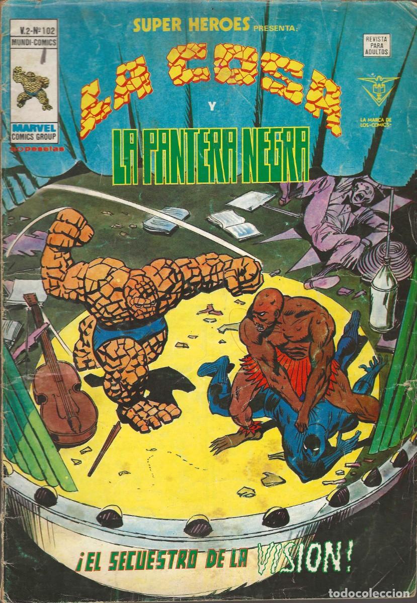 C&oacute;mics: SUPER HEROES -- N&ordm;102 LA COSA Y LA PANTERA NEGRA - Foto 1