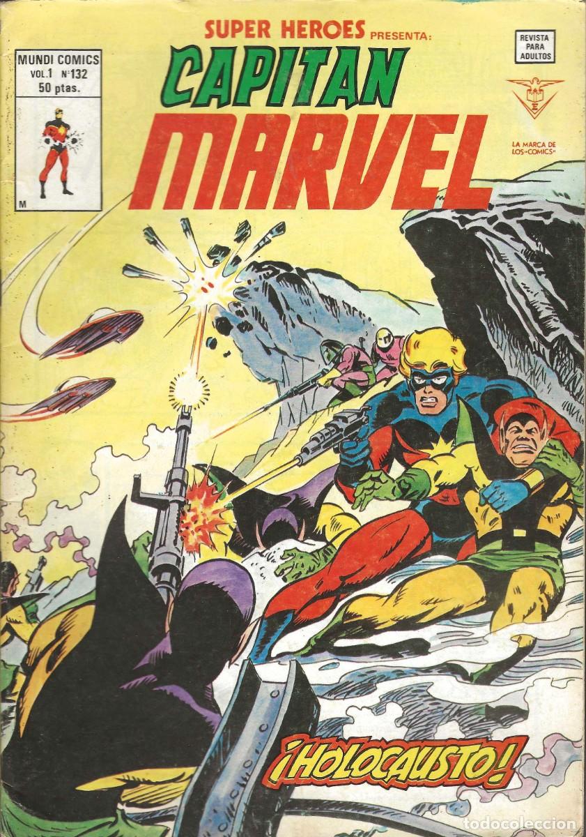 C&oacute;mics: SUPER HEROES -- N&ordm;132 CAPIT&Aacute;N MARVEL - Foto 1