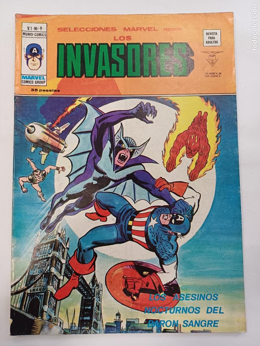 C&oacute;mics: LOS INVASORES/SELECCIONES MARVEL N&ordm;9/VERTICE V1. - Foto 1