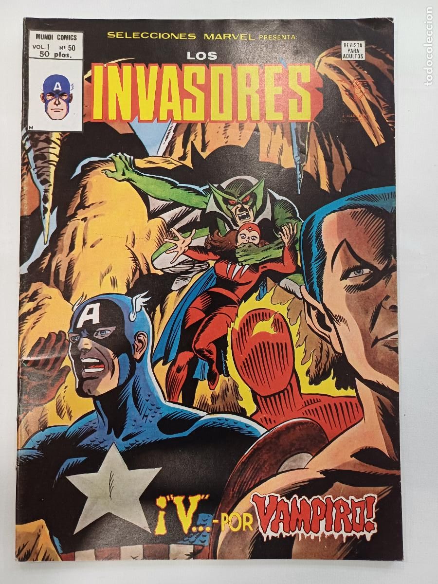 C&oacute;mics: LOS INVASORES/SELECCIONES MARVEL N&ordm;50/VERTICE V1. - Foto 1