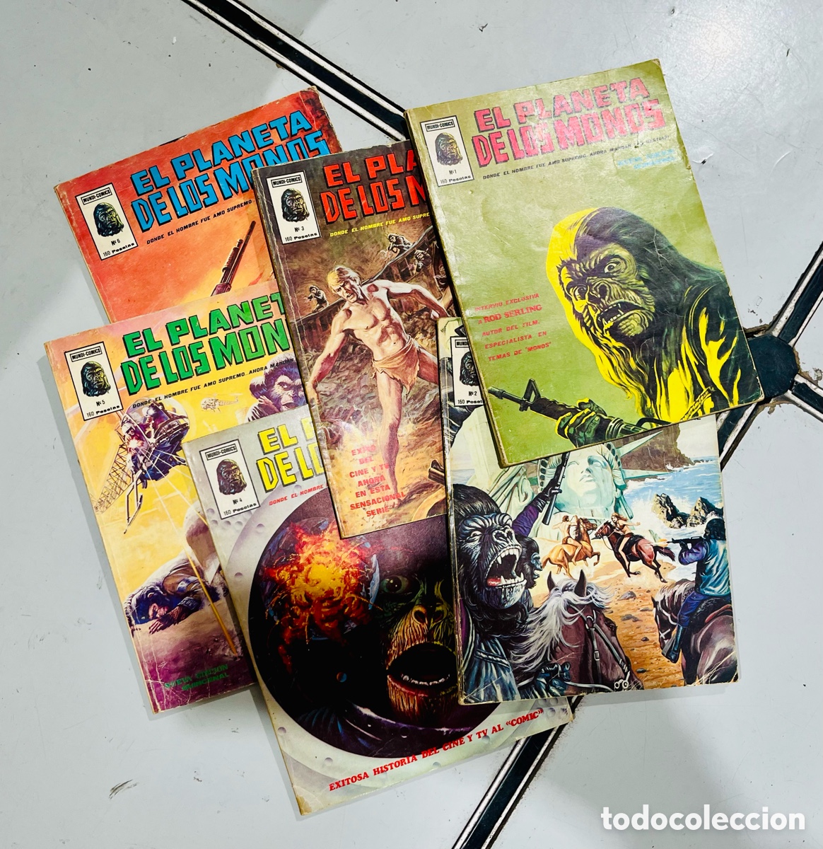 C&oacute;mics: EL PLANETA DE LOS SIMIOS, 1 AL 6 COMPLETA, (EDITORIAL VERTICE), RAR&Iacute;SIMA!!! - Foto 1