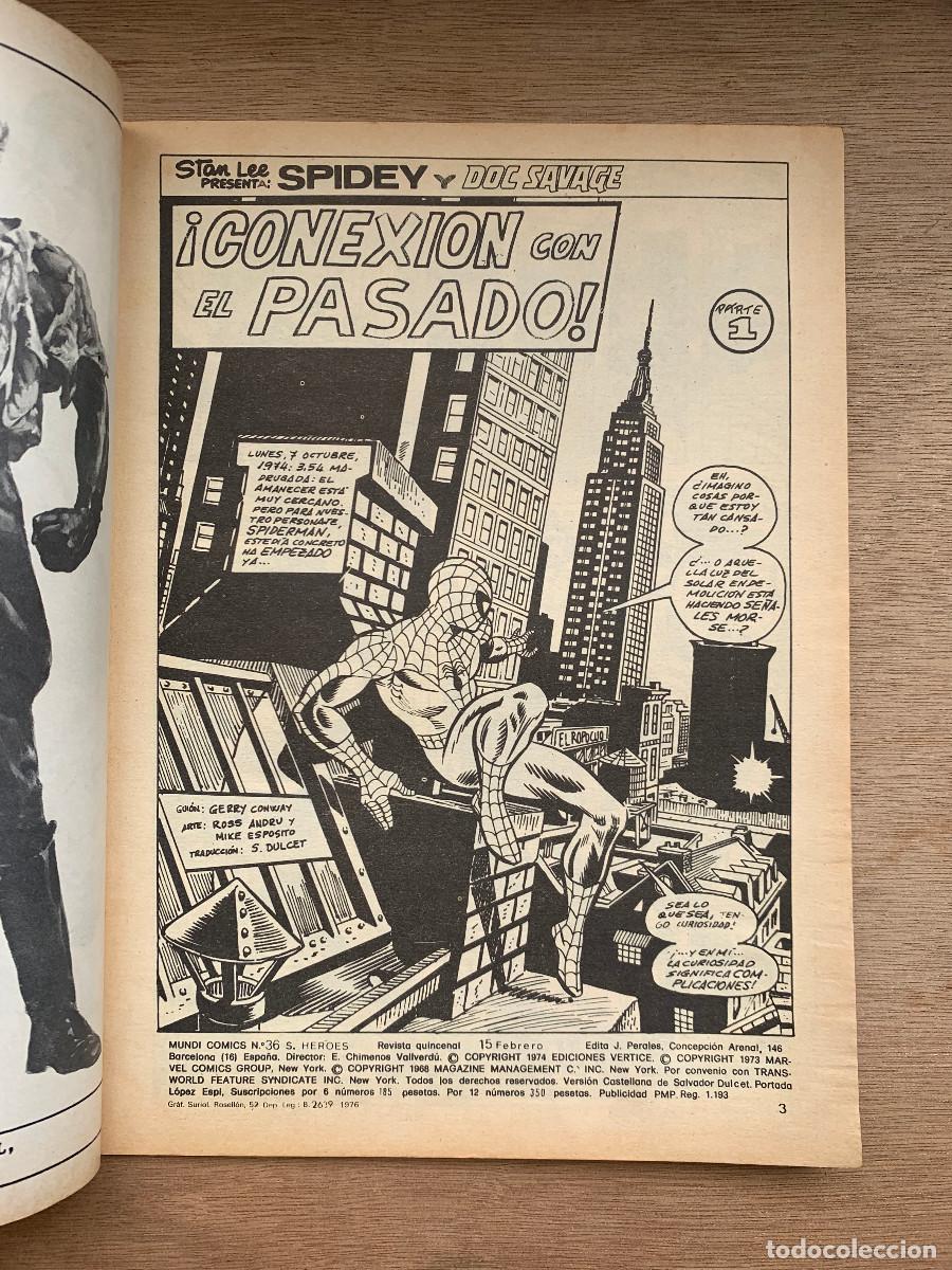 C&oacute;mics: Super H&eacute;roes Presenta n&ordm; 36: Spiderman Y Doc Savage - Foto 3