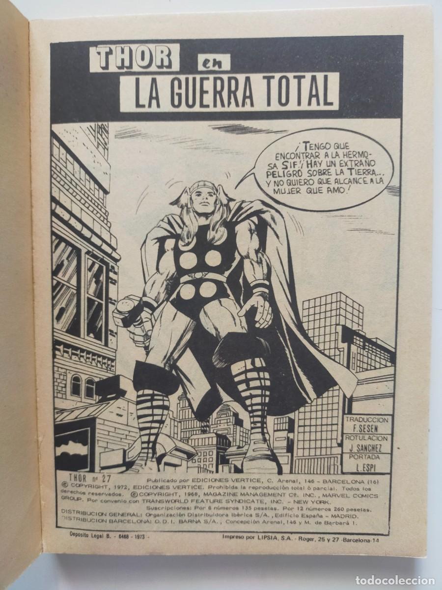 C&oacute;mics: THOR Devil N&ordm; 27: LA GUERRA TOTAL - EDICIONES VERTICE (TACO) - Foto 2
