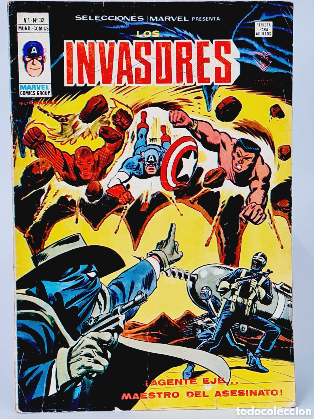 C&oacute;mics: SELECCIONES MARVEL 32 LOS INVASORES COMICS EDICIONES VERTICE NORMAL ESTADO - Foto 1