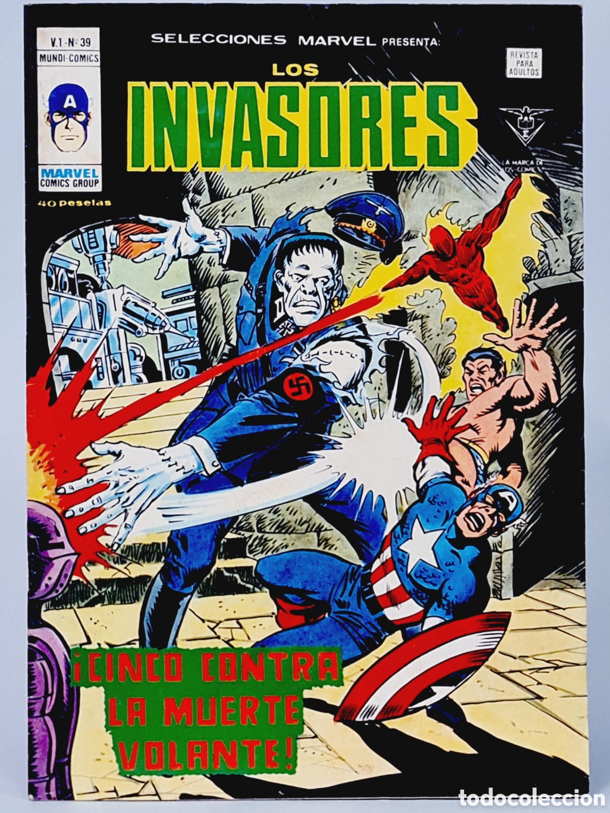 C&oacute;mics: SELECCIONES MARVEL 39 LOS INVASORES C&Oacute;MICS EDICIONES VERTICE BUEN ESTADO - Foto 1