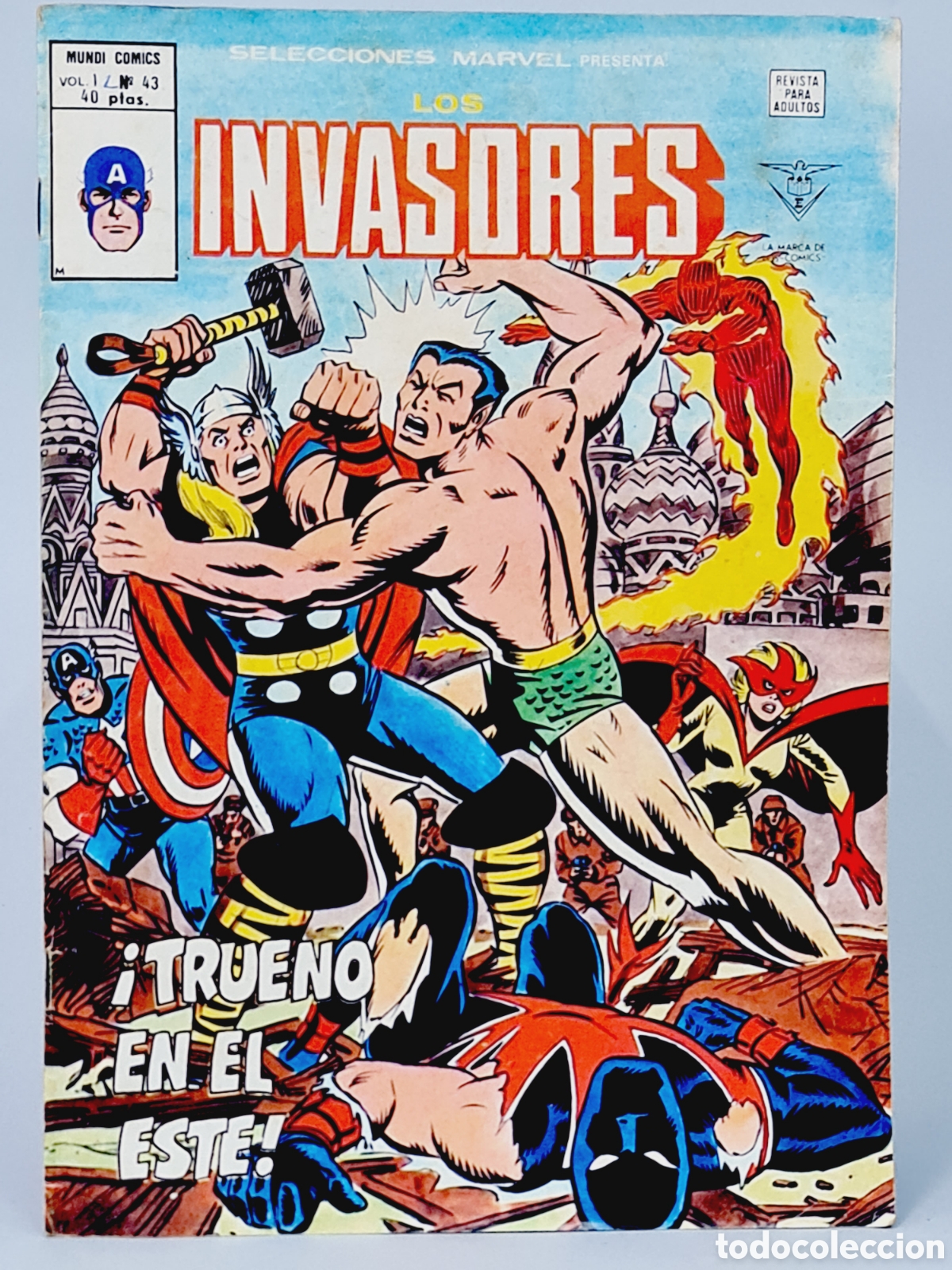 C&oacute;mics: SELECCIONES MARVEL 43 LOS INVASORES C&Oacute;MICS EDICIONES VERTICE BUEN ESTADO - Foto 1