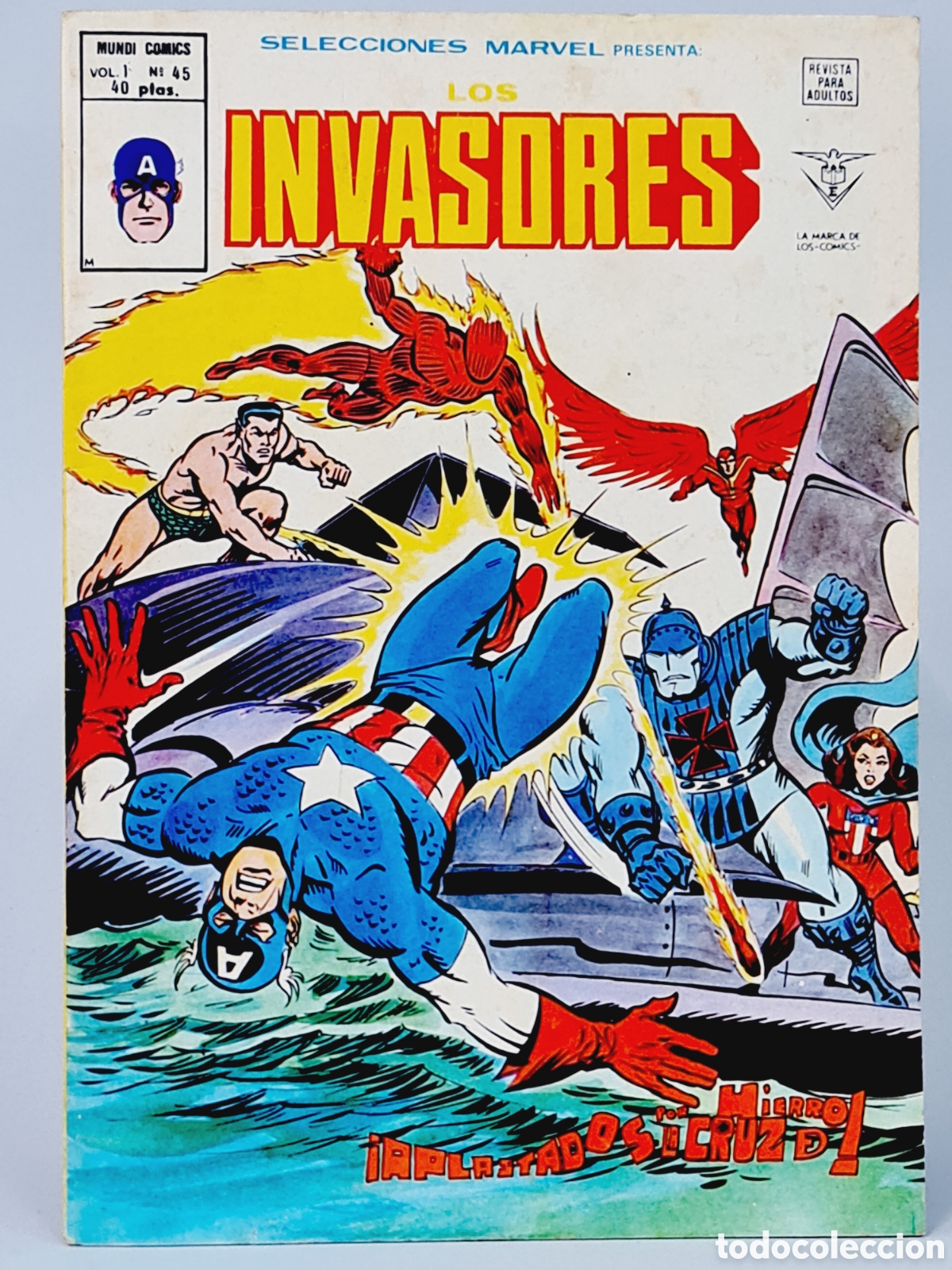 C&oacute;mics: SELECCIONES MARVEL 45 LOS INVASORES C&Oacute;MICS EDICIONES VERTICE BUEN ESTADO - Foto 1
