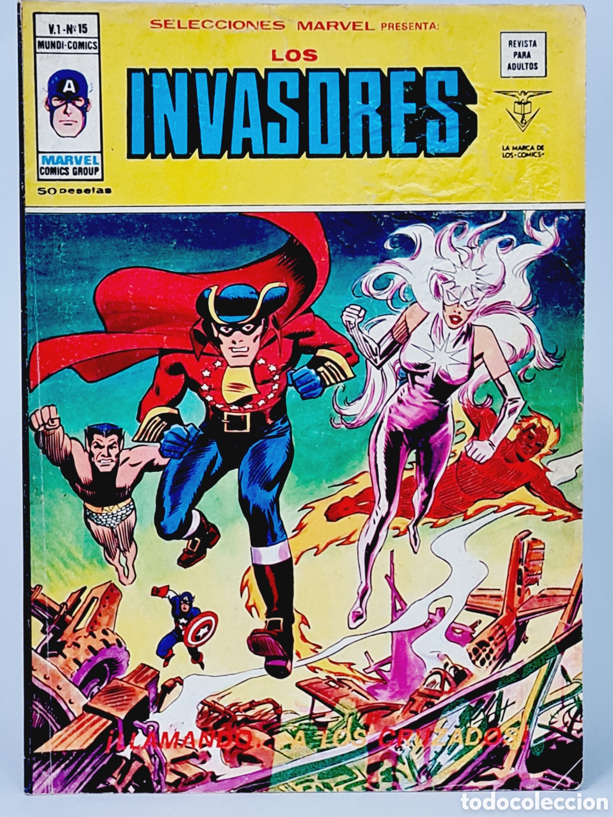 C&oacute;mics: SELECCIONES MARVEL 15 LOS INVASORES C&Oacute;MICS EDICIONES VERTICE BUEN ESTADO - Foto 1