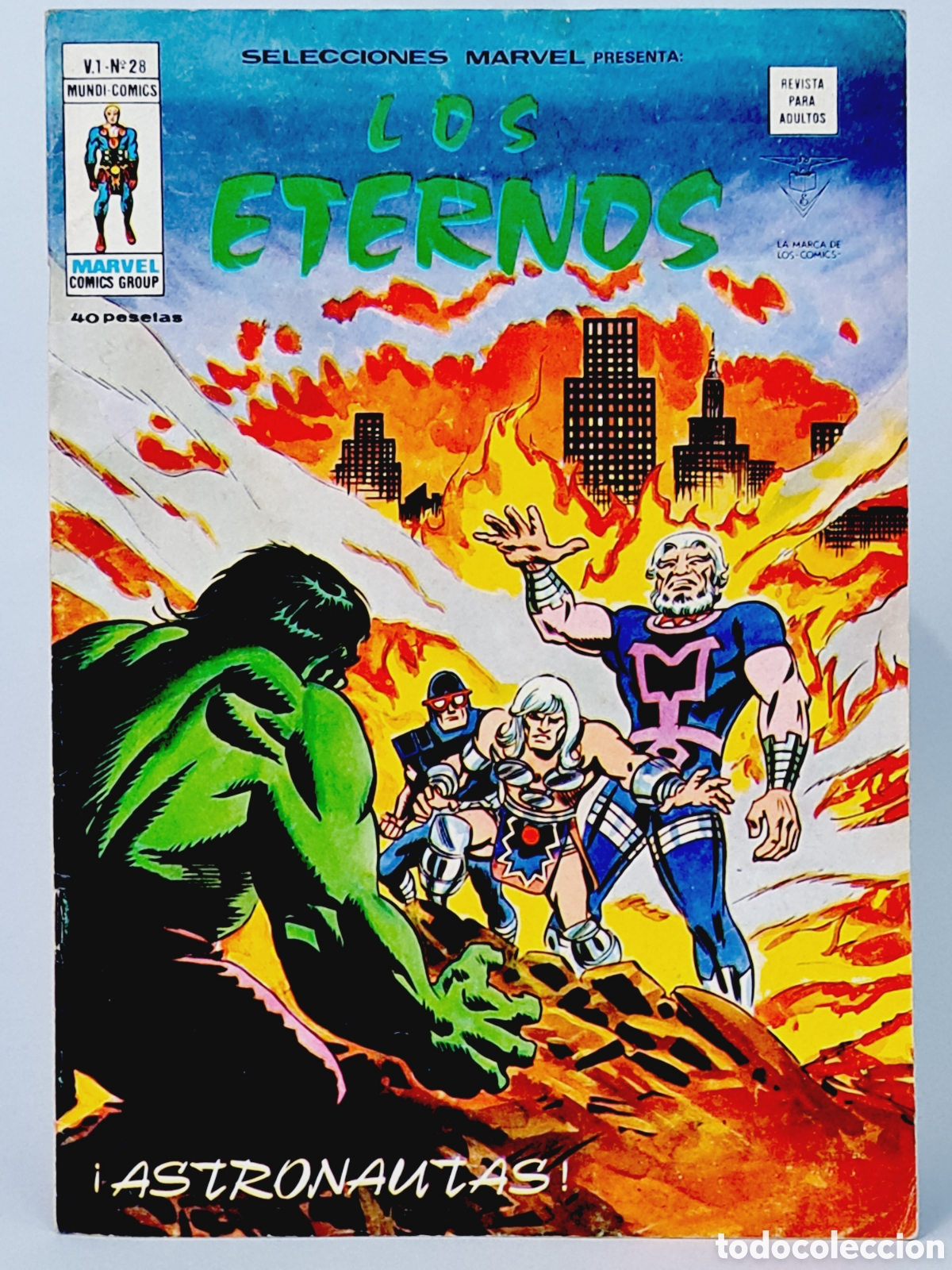 C&oacute;mics: SELECCIONES MARVEL 28 LOS ETERNOS C&Oacute;MICS EDICIONES VERTICE MUY BUEN ESTADO - Foto 1