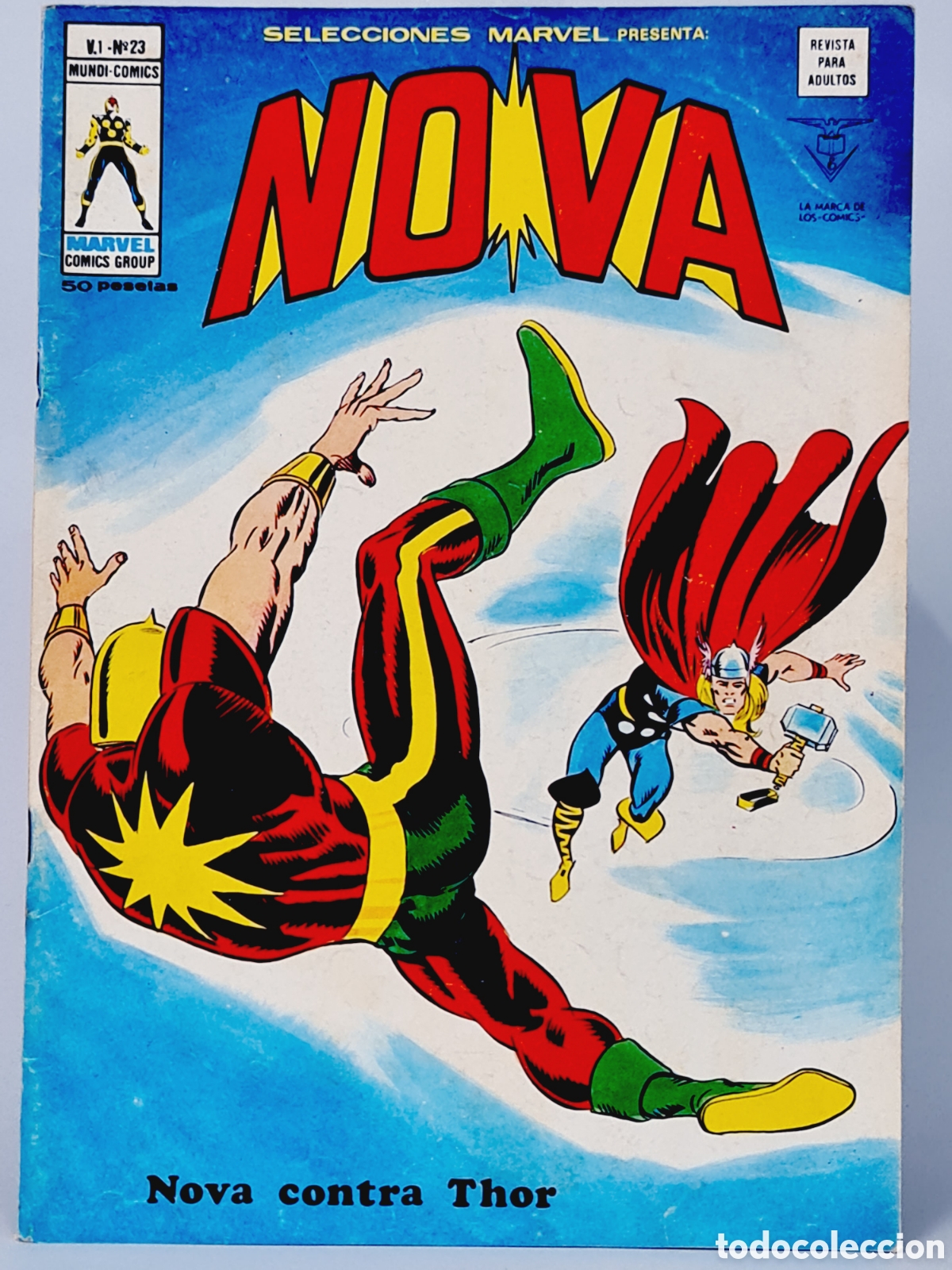 C&oacute;mics: SELECCIONES MARVEL 23 NOVA C&Oacute;MICS EDICIONES VERTICE MUY BUEN ESTADO - Foto 1