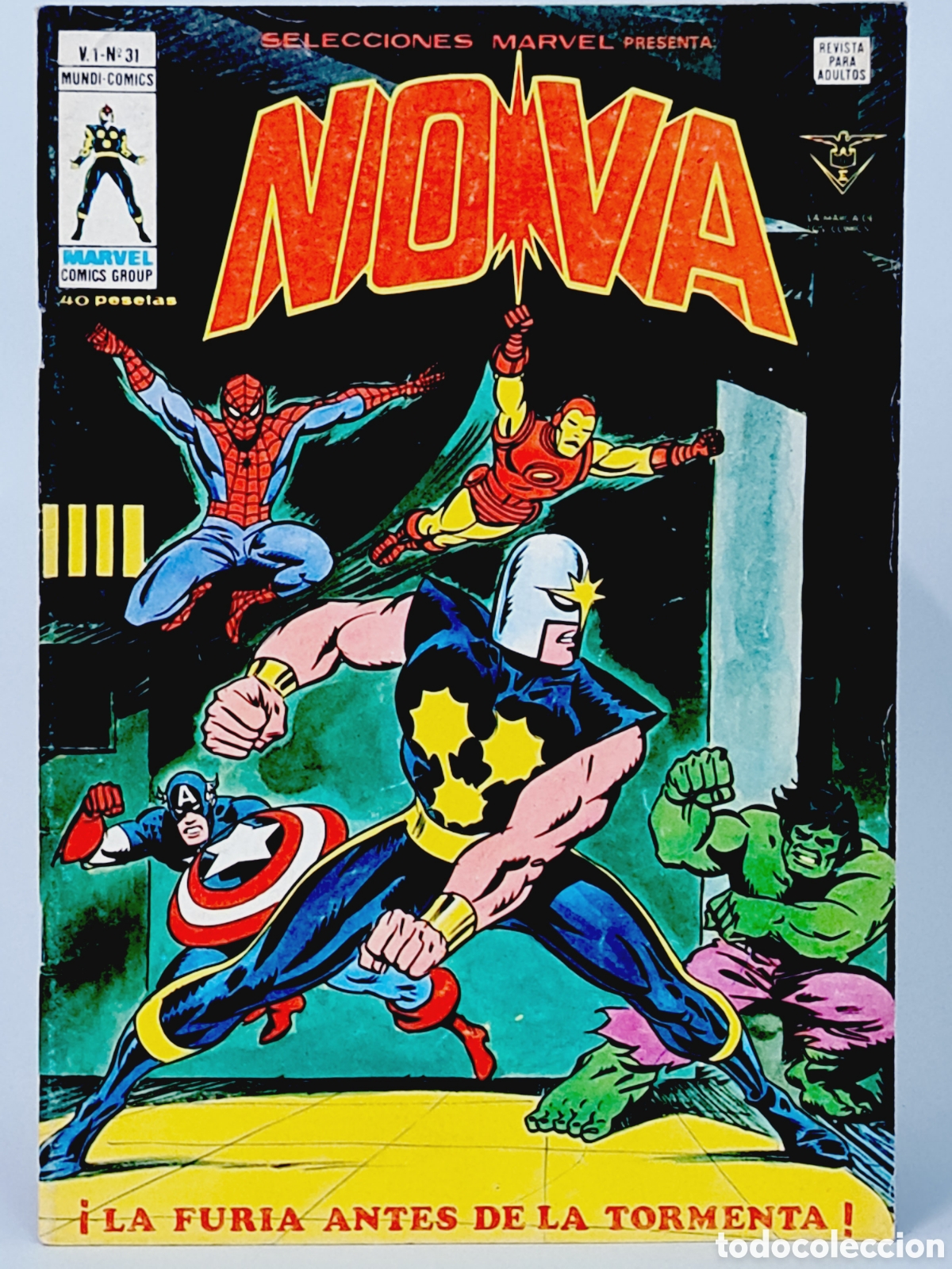 C&oacute;mics: SELECCIONES MARVEL 31 NOVA C&Oacute;MICS EDICIONES VERTICE MUY BUEN ESTADO - Foto 1