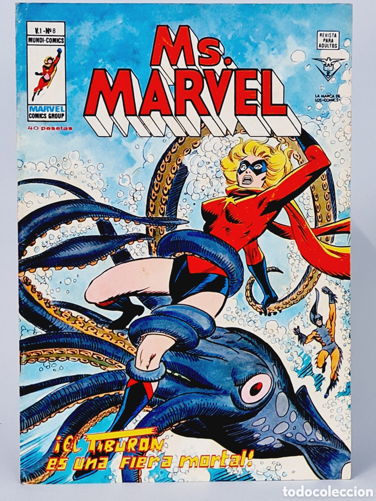 C&oacute;mics: MS MARVEL 8 EL TIBUR&Oacute;N C&Oacute;MICS MARVEL EDICIONES VERTICE MUY BUEN ESTADO - Foto 1