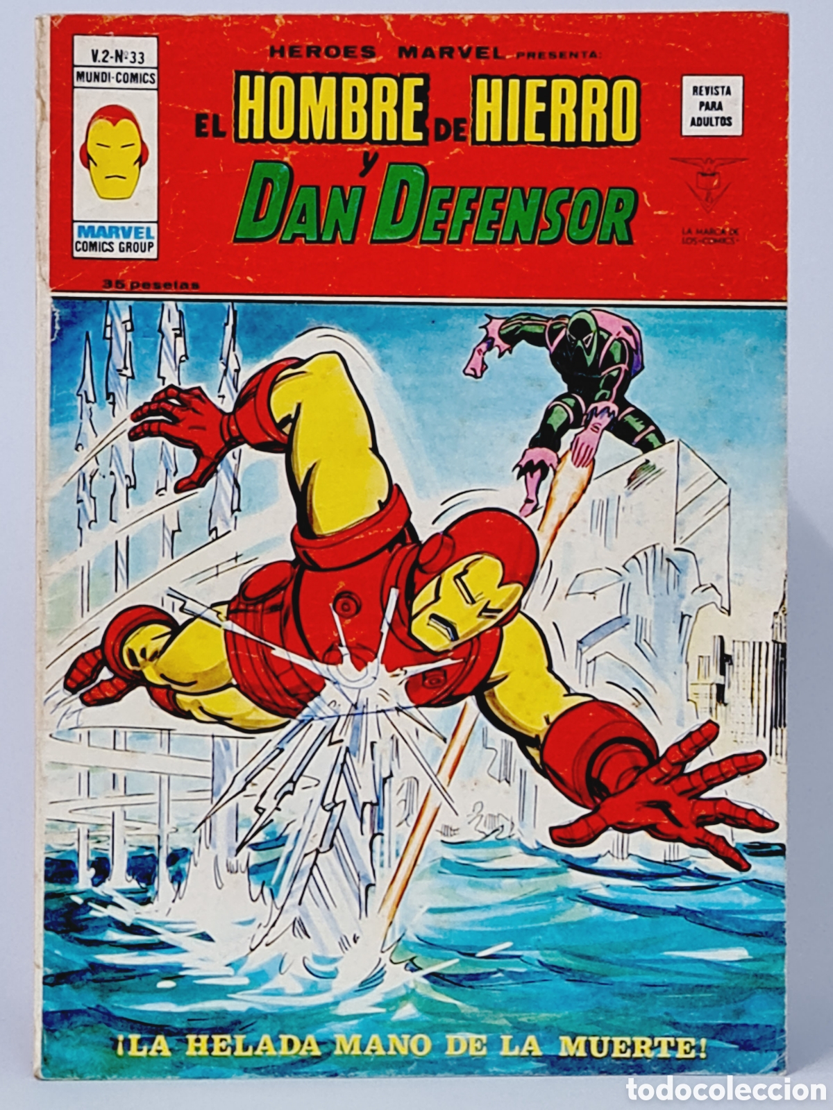 C&oacute;mics: H&Eacute;ROES MARVEL 33 LA HELADA HIERRO DAN DEFENSOR C&Oacute;MICS VERTICE VOL2 VOLUMEN VOL.2 NORMAL ESTADO - Foto 1